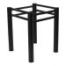 Pé Base De Mesa Jantar Preto Para Tampos Pedra Granito Vidro 0,75x0,75mt