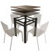 Pé Base De Mesa Jantar Texturizado Para Tampos Pedra Granito Vidro 0,75x0,75mt