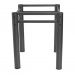Pé Base De Mesa Jantar Texturizado Para Tampos Pedra Granito Vidro 0,75x0,75mt