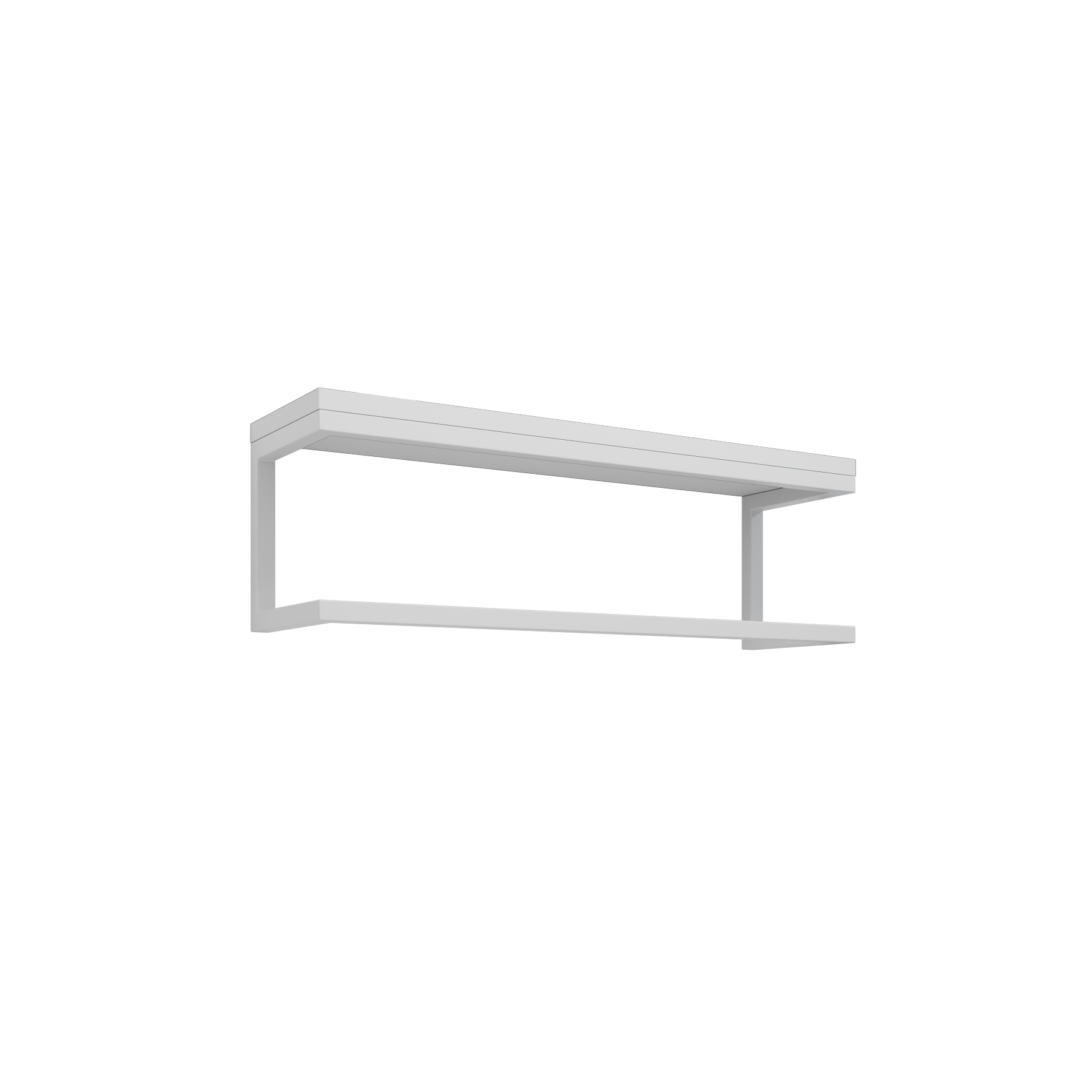 Toalheiro para Banheiro Estilo Industrial Branco com Tampo Branco