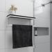 Toalheiro para Banheiro Estilo Industrial Branco com Tampo Preto
