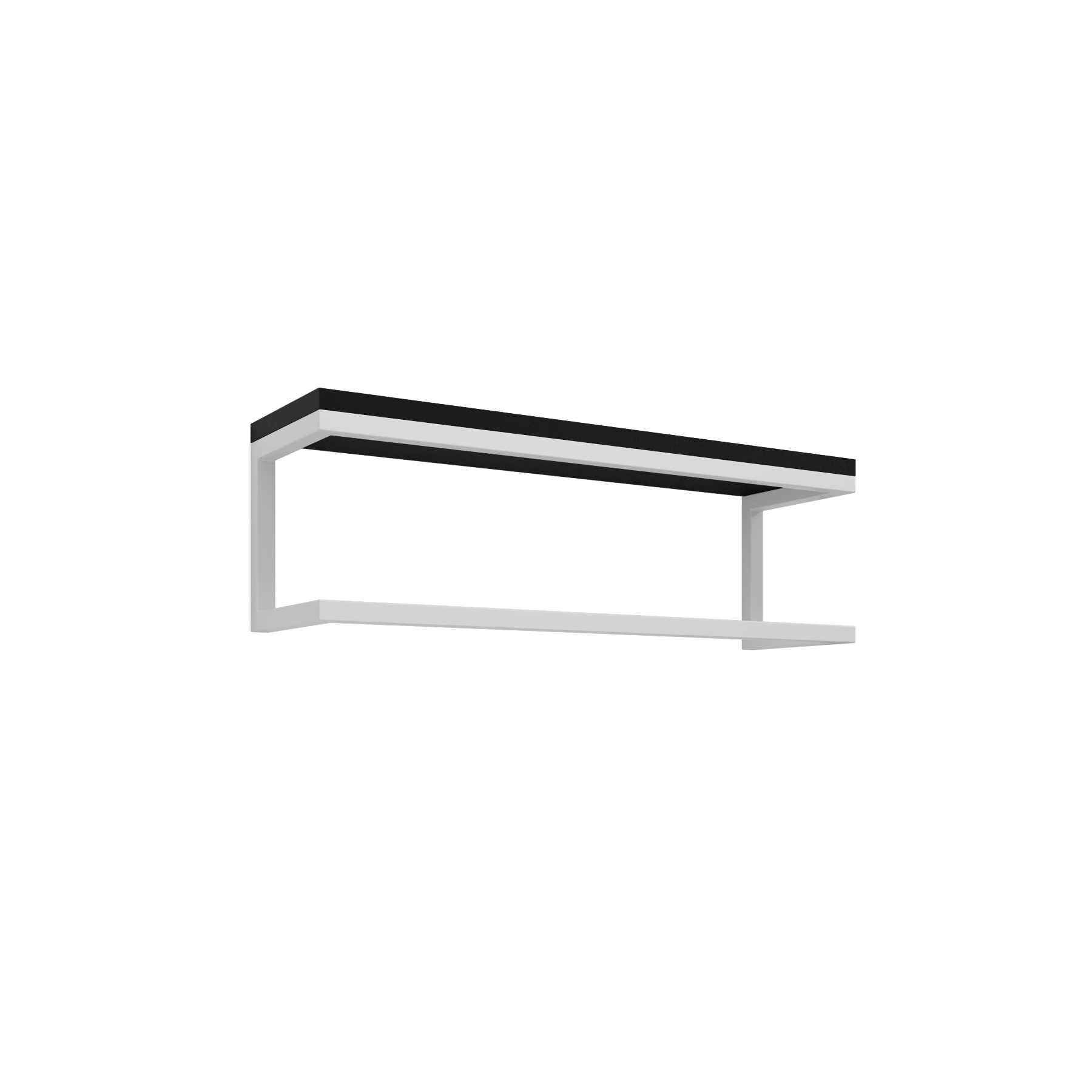 Toalheiro para Banheiro Estilo Industrial Branco com Tampo Preto