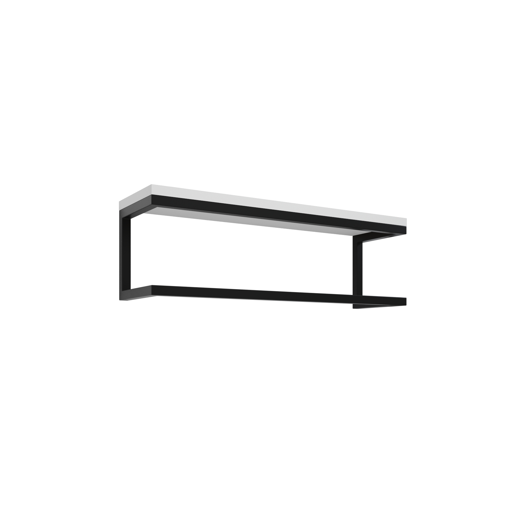 Toalheiro para Banheiro Estilo Industrial Preto com Tampo Branco