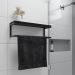 Toalheiro para Banheiro Estilo Industrial Preto com Tampo Preto