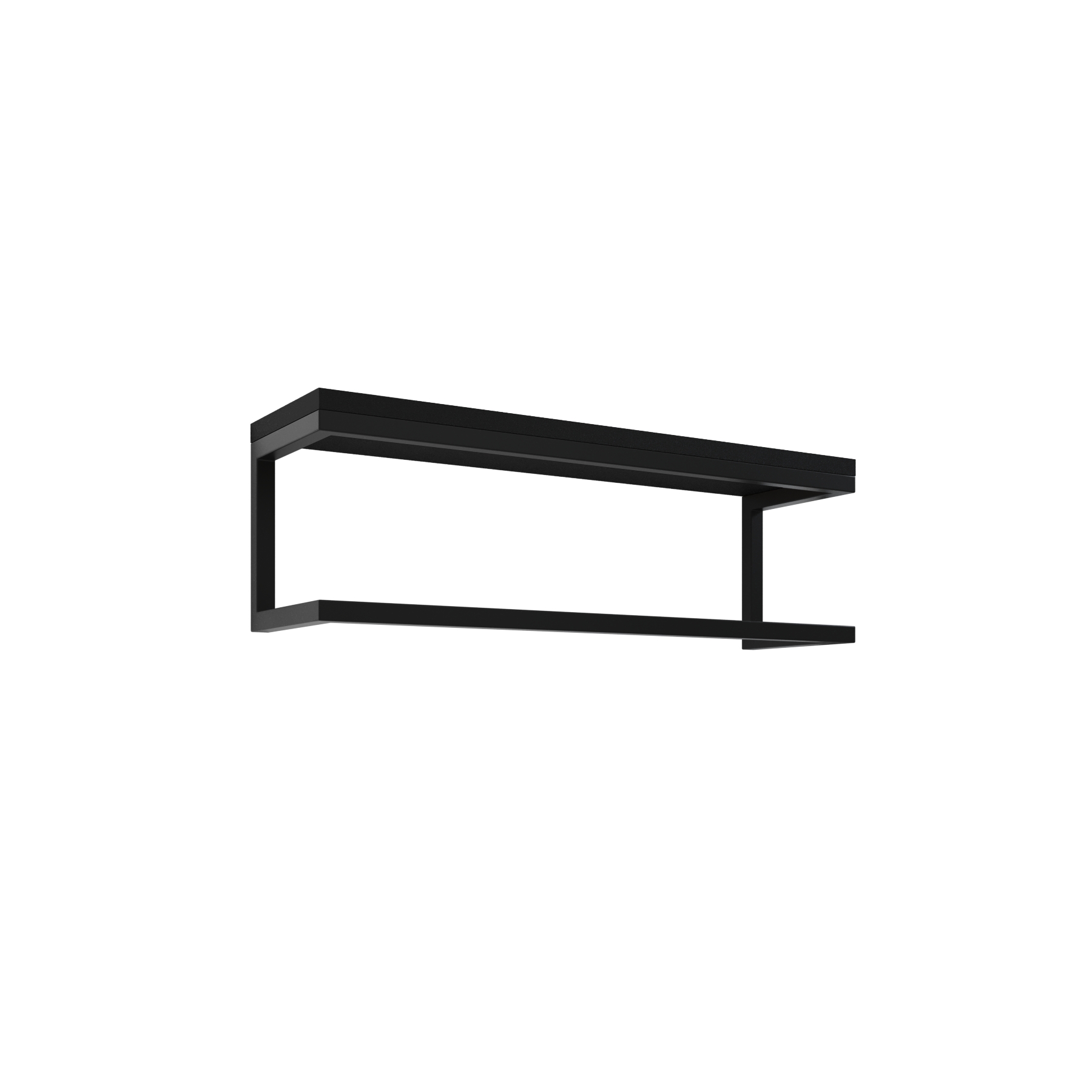Toalheiro para Banheiro Estilo Industrial Preto com Tampo Preto