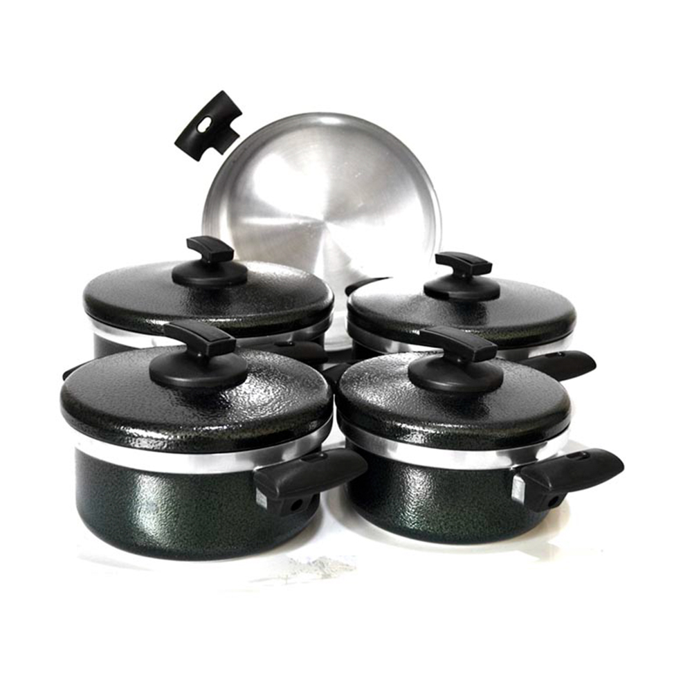 Jogo de Panela Plus Craqueado Preto 5 Peças Cooklar