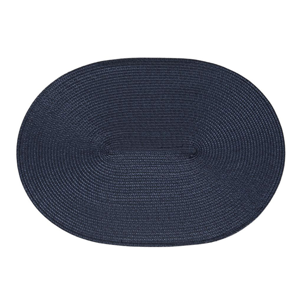 Jogo Americano Oval Luna Azul Marinho