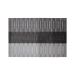 Jogo Americano Retangular Loom Listras Grafite