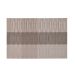 Jogo Americano Retangular Loom Listras Taupe