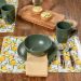 Jogo Americano Retangular Print Lemon
