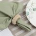 Kit com 4 Anéis de Guardanapo Rayon Bege