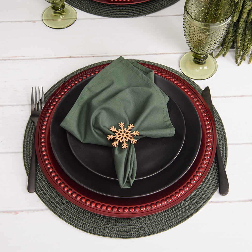 Kit com 4 Guardanapos Home Verde