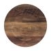 Sousplat Galles Flat Amadeirado Marrom Escuro