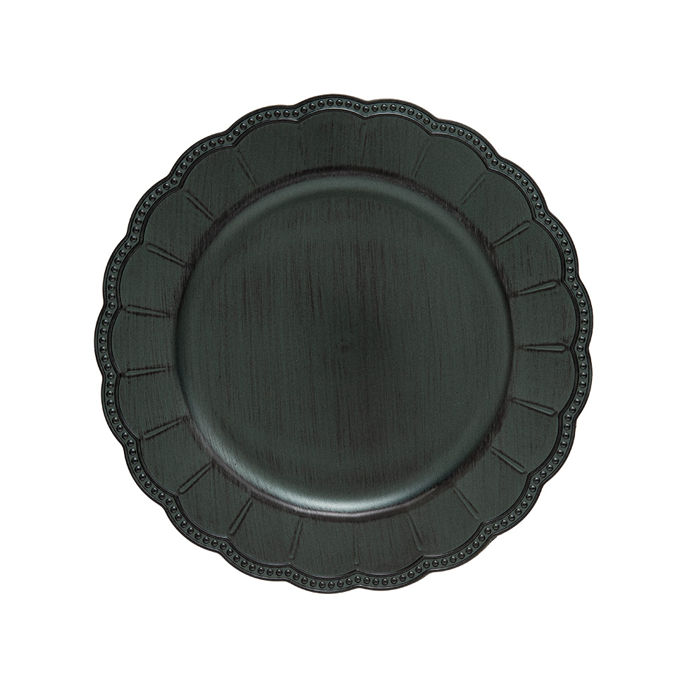 Sousplat Galles Gardênia Verde Antique
