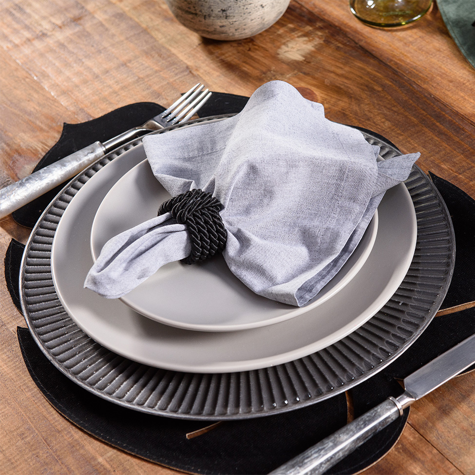 Sousplat Galles Radial Prata