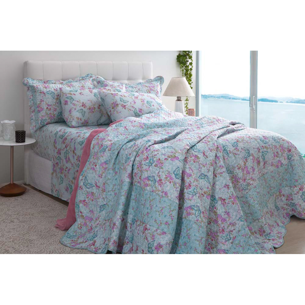 Jogo de Cama Solteiro 150 fios Attuale Skyler/AcquaCorttex