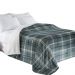 Manta Escócia Queen Xadrez Azul Home Design Corttex