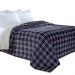 Manta Escócia Queen Xadrez Marinho Home Design Corttex