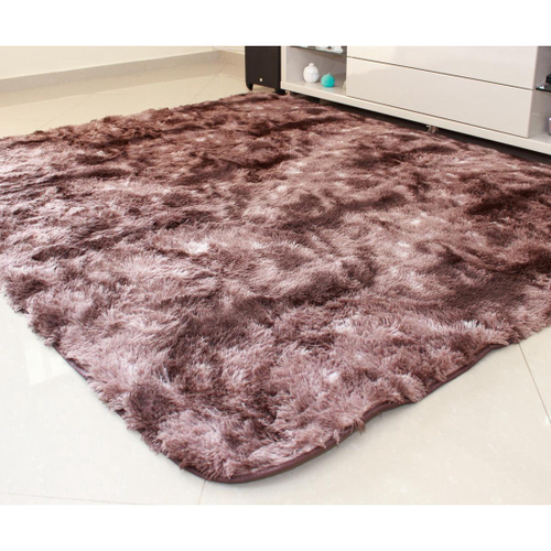 Tapete Moscou Mesclado Marrom 1,40 M X 2,00 M Corttex Pêlo alto Extra macio