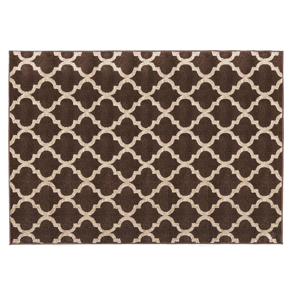 Tapete de Sala Treviso 1,50m x 2,00m Des 4 A Marrom Corttex