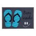Tapete de entrada 40cm x 60cm Carpe Diem Chinelo Color Art Corttex