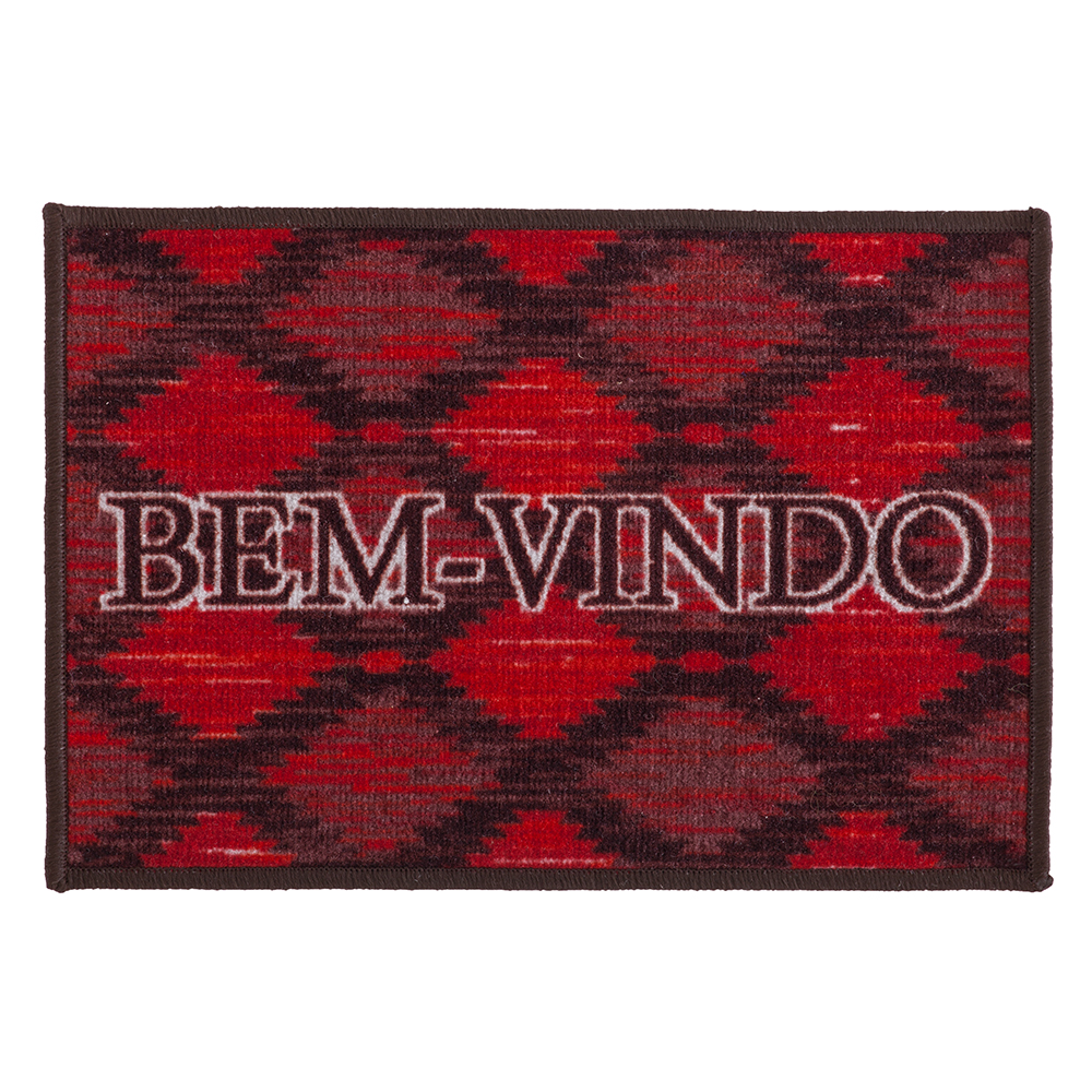 Tapete de entrada 40cm x 60cm Carpe Diem Iket Color Art Corttex