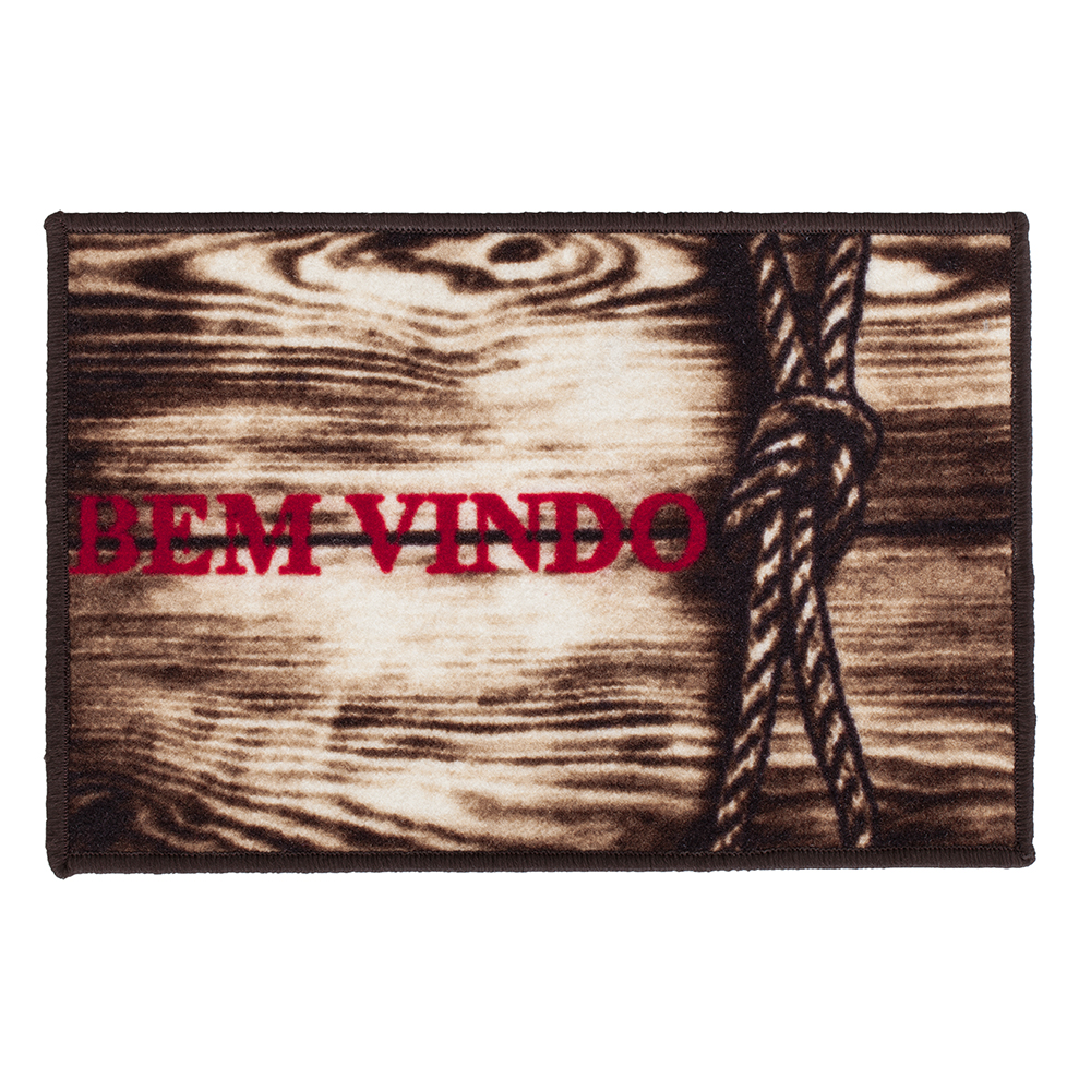 Tapete de entrada 40cm x 60cm Carpe Diem Pier Color Art Corttex