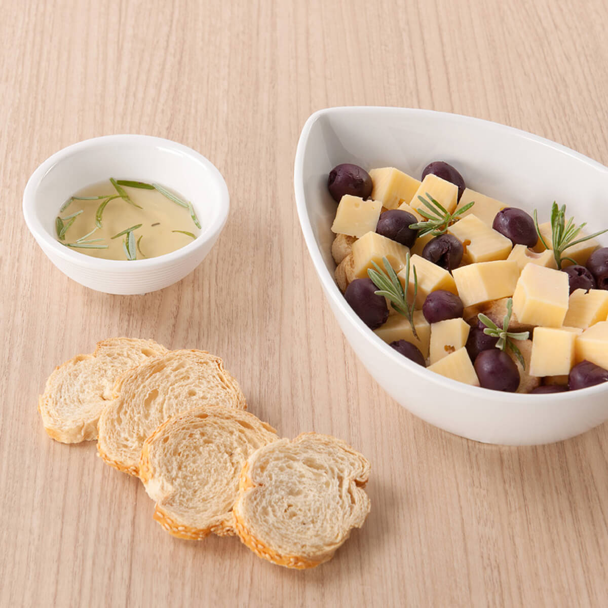 12 Ramekin Canelado Haus Refratário De Melamina 50ml Branco