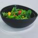 25 Saladeiras Triangulares 3,5L Tigelas Plástico Pretas Coza Restaurantes Lancherias