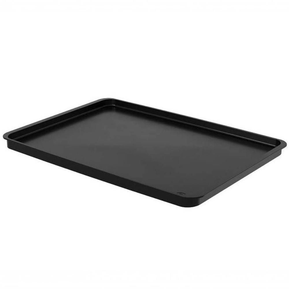 Bandeja Decorativa Zosenley Mármore - 39,6x25,8cm Preto Dourado