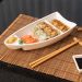Barca para Servir Sushi Comida Japonesa Oriental 28x13x5cm Coza Branca