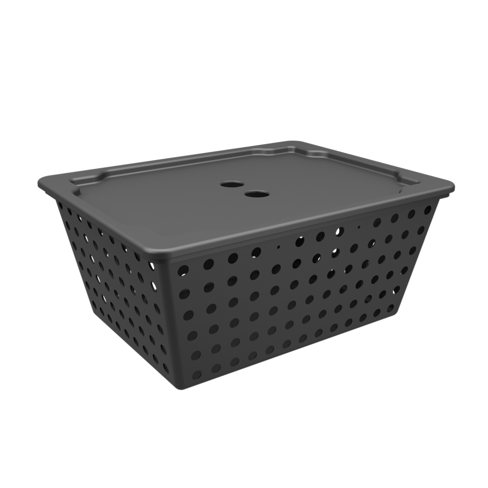 Cesta com Tampa Max One Preta