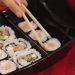 Conjunto 5 Barcas para Sushi Comida Japonesa Oriental Pretos
