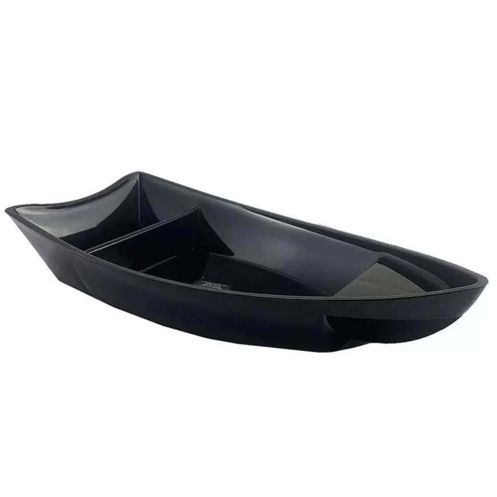 Conjunto 5 Barcas para Sushi Comida Japonesa Oriental Pretos