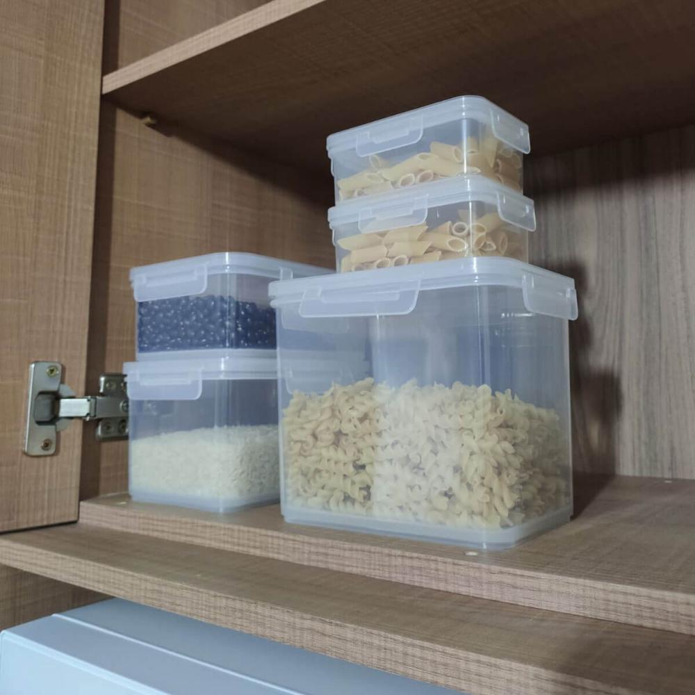 Conjunto de Potes Herméticos Coza 9 Porta Mantimentos Alimen