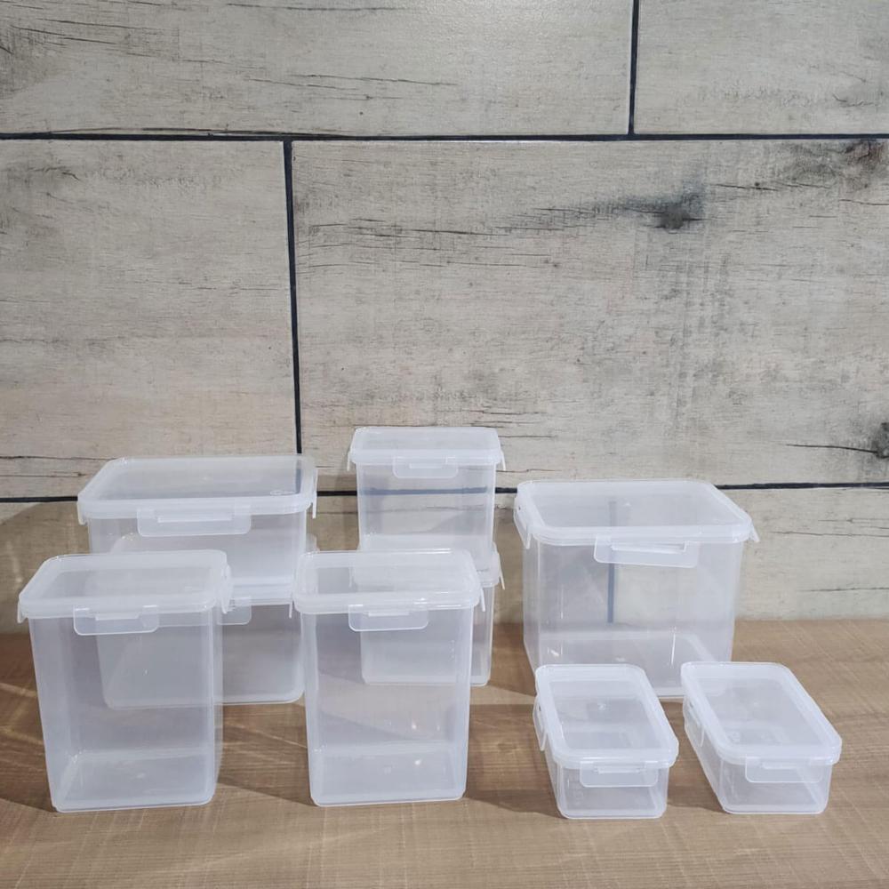 Conjunto de Potes Herméticos Coza 9 Porta Mantimentos Alimen