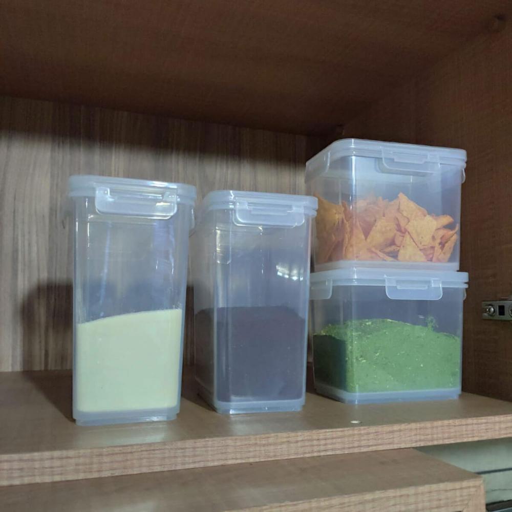 Conjunto de Potes Herméticos Coza 9 Porta Mantimentos Alimen