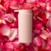 Conjunto para Banheiro Serene Coza Lixeira 1L Porta Sabonete Discos Algodão Celular Rosa 4pçs