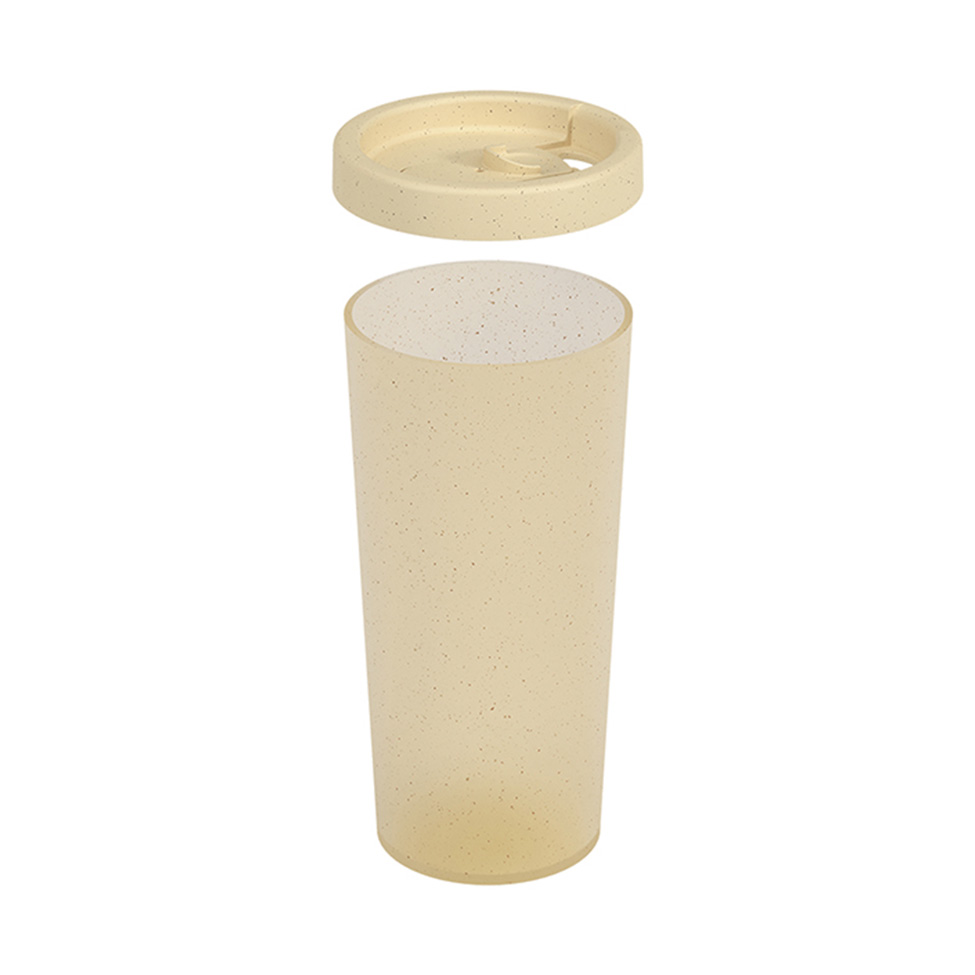 Copo com Tampa Nutri 500ml Bege