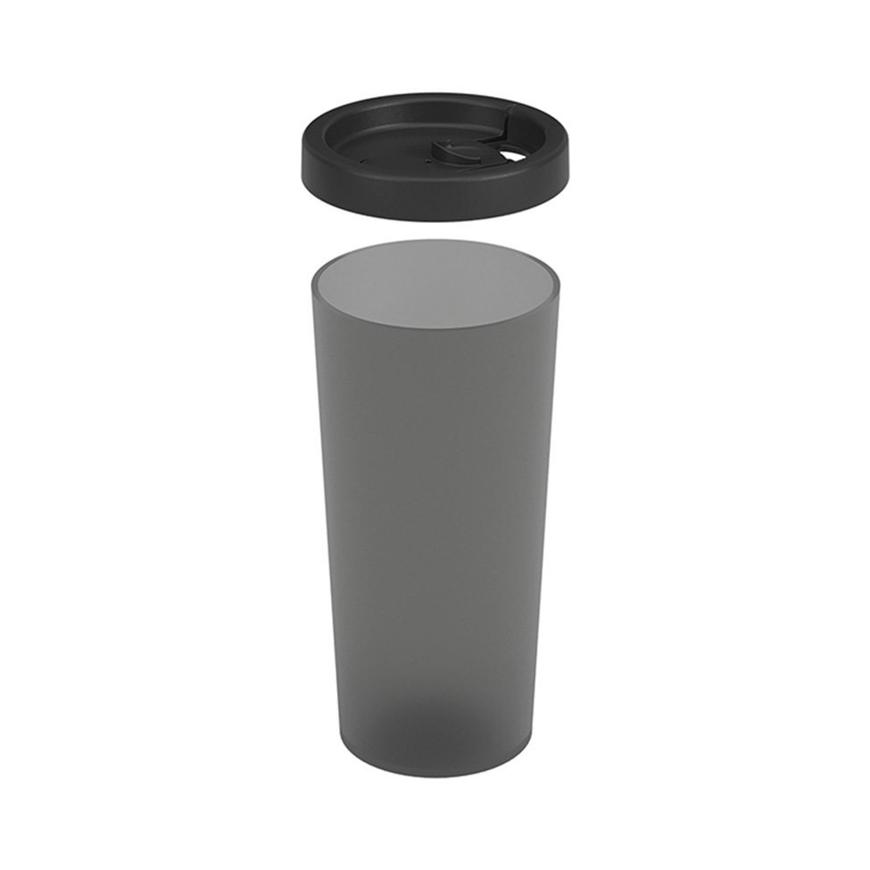 Copo com Tampa Nutri 500ml Fumê