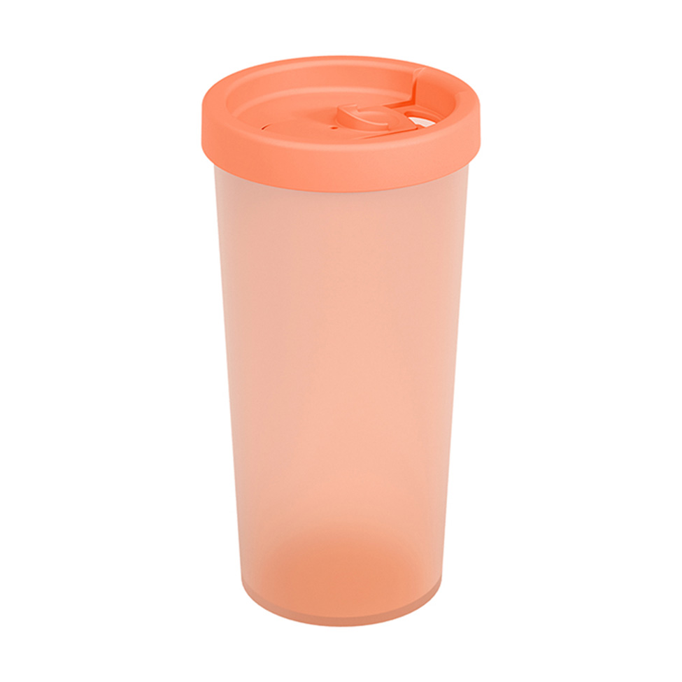 Copo com Tampa Nutri 500ml Laranja