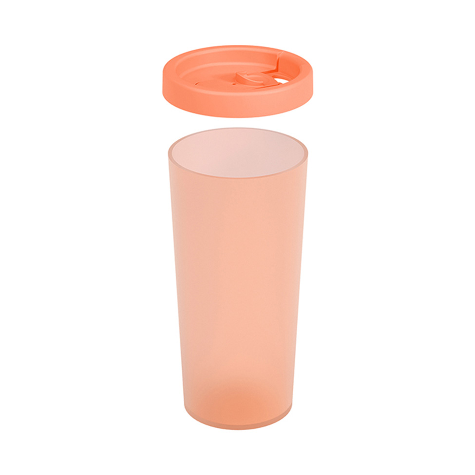 Copo com Tampa Nutri 500ml Laranja