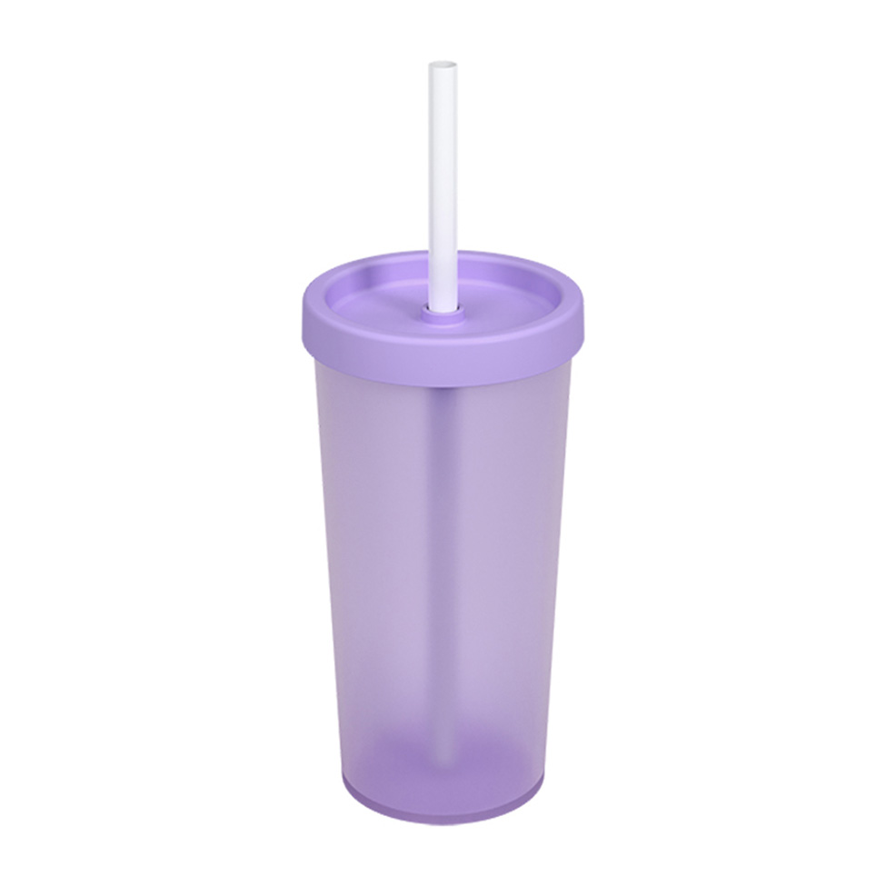 Copo com Tampo e Canudo Nutri 500ml Lilás
