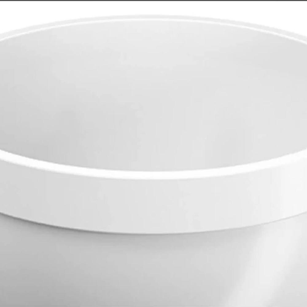 Cumbuca de Plástico 300ml Branco 12x5cm Servir Shimeji Sorvete Sopa Sobremesa Caldo Uno Coza
