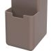 Dispenser 500ml Porta Detergente e Esponja 10x8x18,2 Coza Single Sabão Líquido Cinza Quente