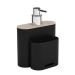 Dispenser Flat I Bege e Preto 500 ml
