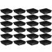Jogo 24 Porta Shoyu 50ml cada Molheiras Sushi Pretas Quadrad