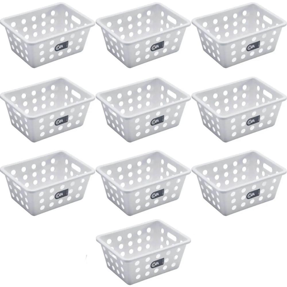 Kit 10 Cestos para Batata Frita Pão de Queijo Pastéis Porçõe