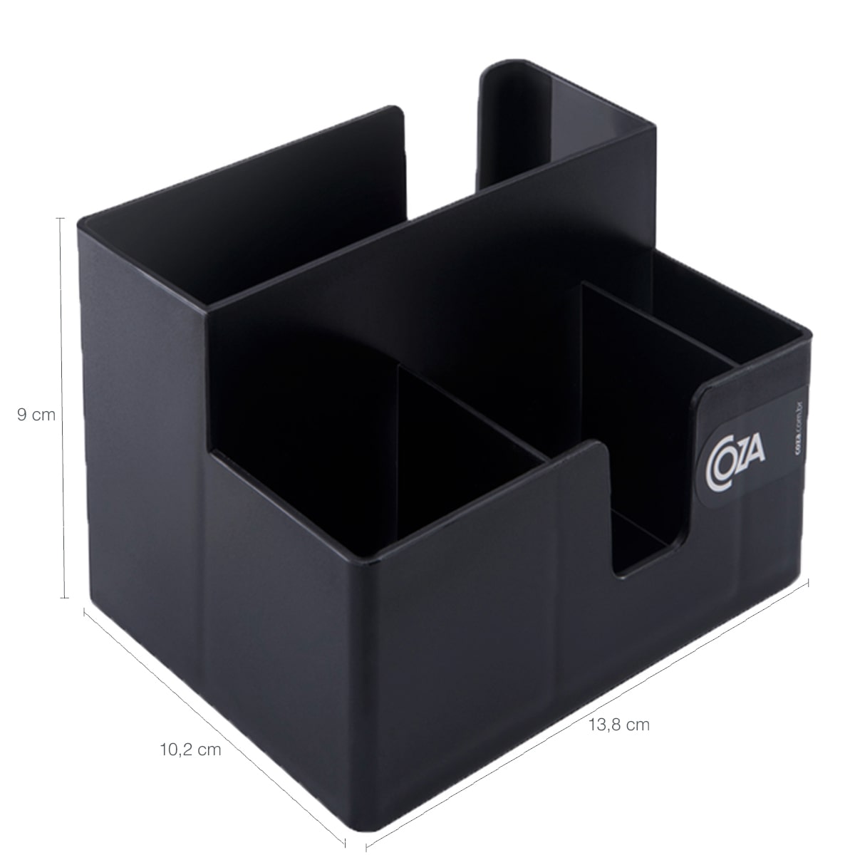 Kit 10 Suportes Sachê Porta Guardanapos Açúcar Organizadores Preto