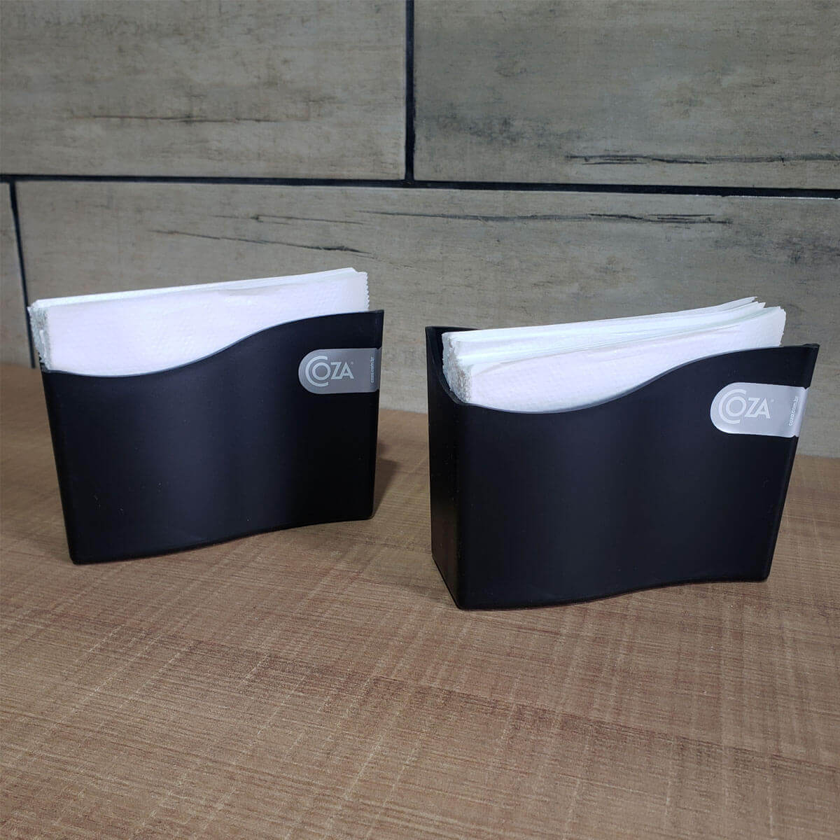 Kit 12 Porta Guardanapo Médio 14cm Suporte Guardanapo Mesa Restaurante Bar Brinox Preto